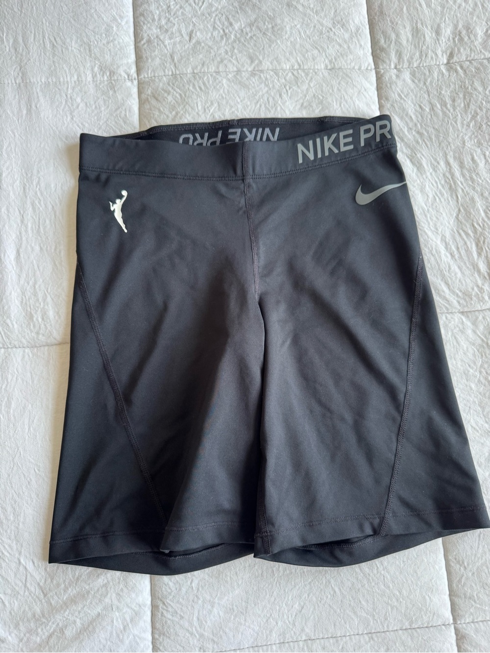 Nike Pro Black Women's Bike Shorts with Reflective Logos